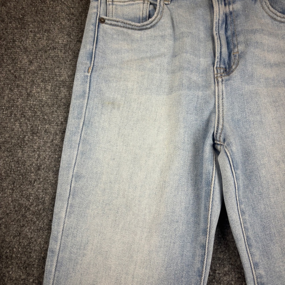 Böhme Women’s Light Wash Denim Bootcut Jeans Split Hem Raw hem size: 25 - Picture 5 of 12